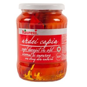 Ardei Capia Copt Decojit In Otet 680g Rauren
